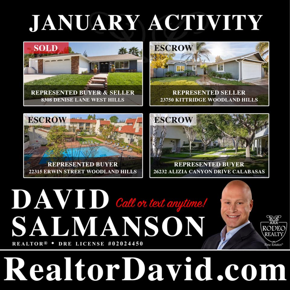Calabasas home sales for January 2020
