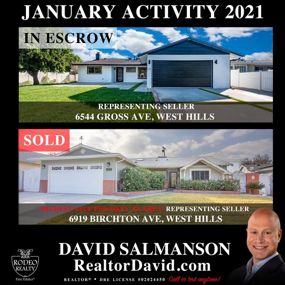 January Real Estate Update for West Hills