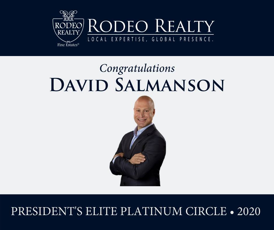 Calabasas Realtor Rodeo Realty Presidents Elite Platinum Circle 2020