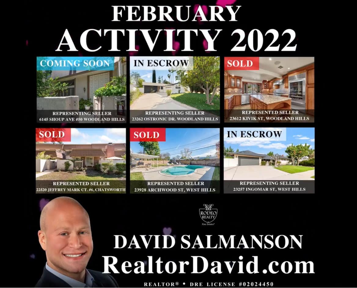 February 2022 Real Estate market in West Hills Calabasas Woodland Hills