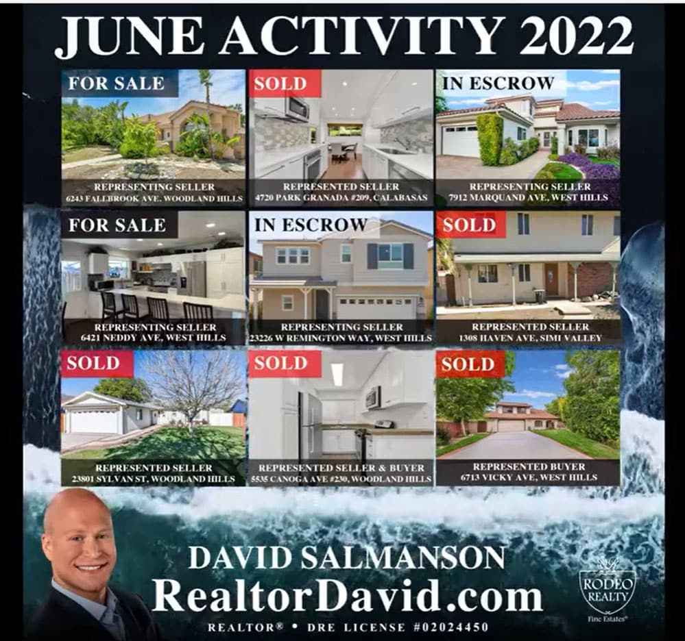 2022 June Real estate update for Calabasas and west hills