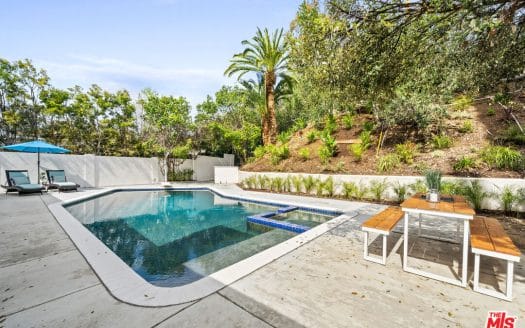 modern single-family pool home