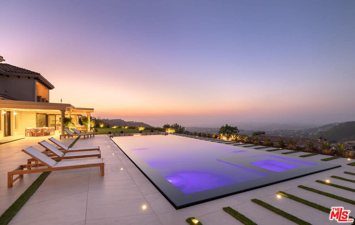 Calabasas Mediterranean-Style Pool Estate