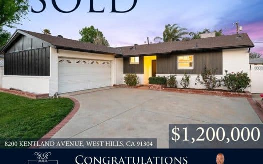 West Hills home sold. 8200 Kentland Ave, West Hills, CA 91304