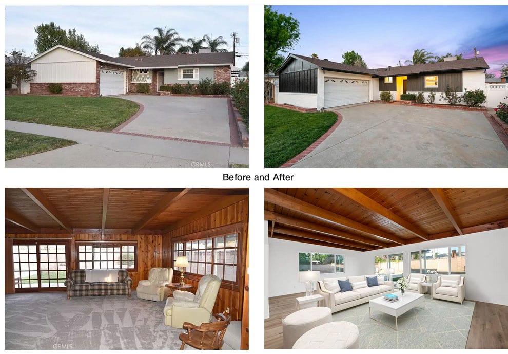 House Flipping Before and After Photos in West Hills