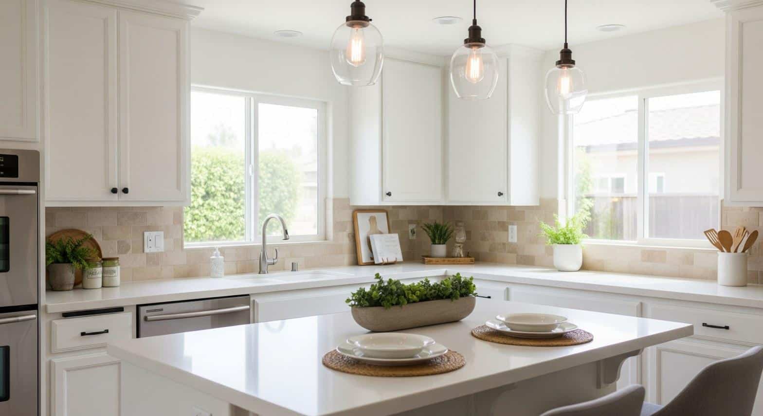 Home inspection tools on a kitchen counter during a West Hills CA home evaluation