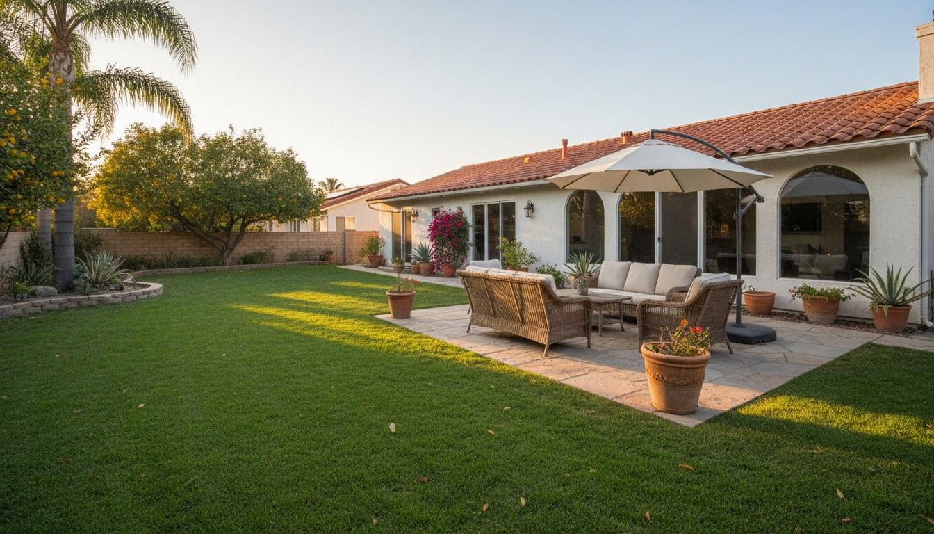 Professionally staged living room interior of a home prepared for sale in a gated community