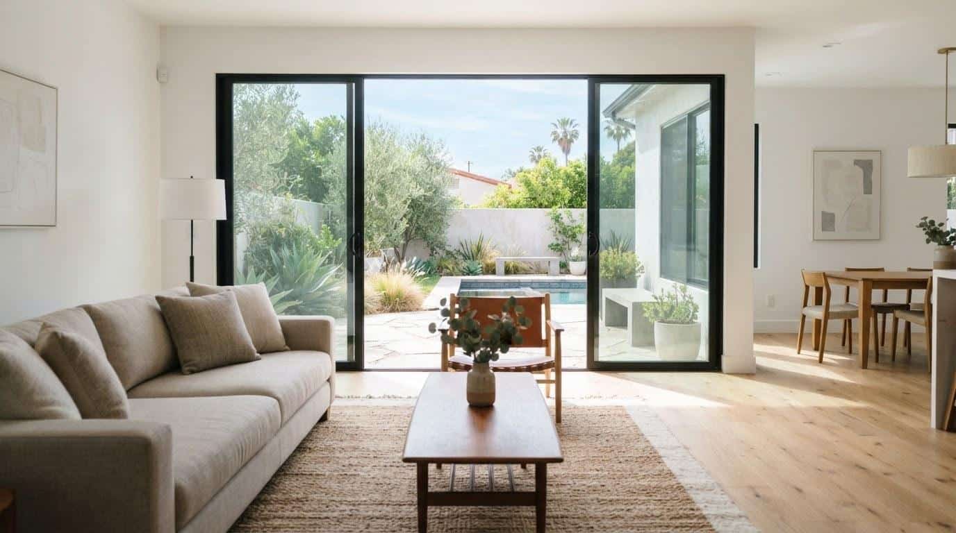 Bright open-plan California home interior representing assessed value and property ownership