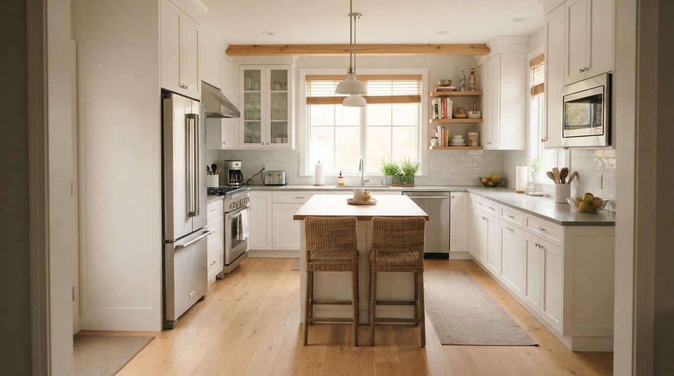 Clean California home kitchen interior representing property condition disclosure in a TDS review