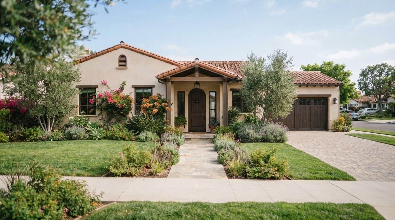 Southern California stucco home exterior showing property available for buyer representation clients