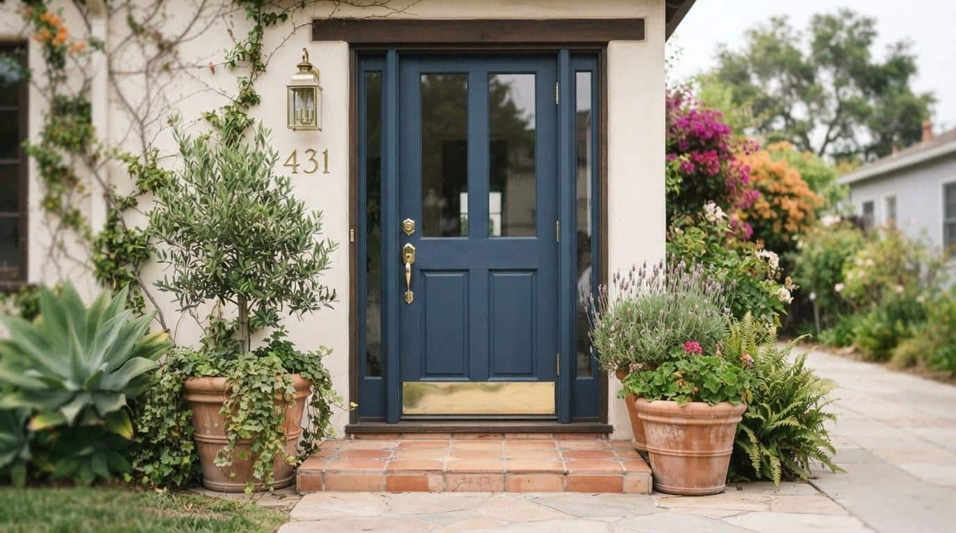 California home front entrance detail showing curb appeal features that influence pre-listing home valuation in Ventura and Los Angeles County